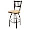 Holland Bar Stool Co 30" Swivel Bar Stool, Bronze Finish, Nat Oak Seat 81030BZNatOak - alternate 1